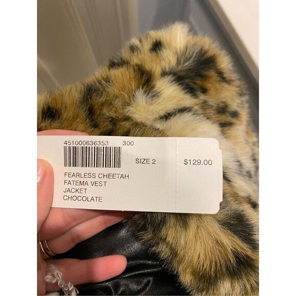 NWT chicos Fearless Cheetah Fatema Vest LARGE - Picture 6 of 6